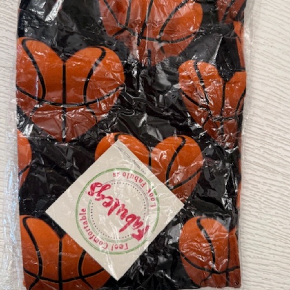Fabulegs Basketball Print Leggings NWT Sports Novelty Leggings